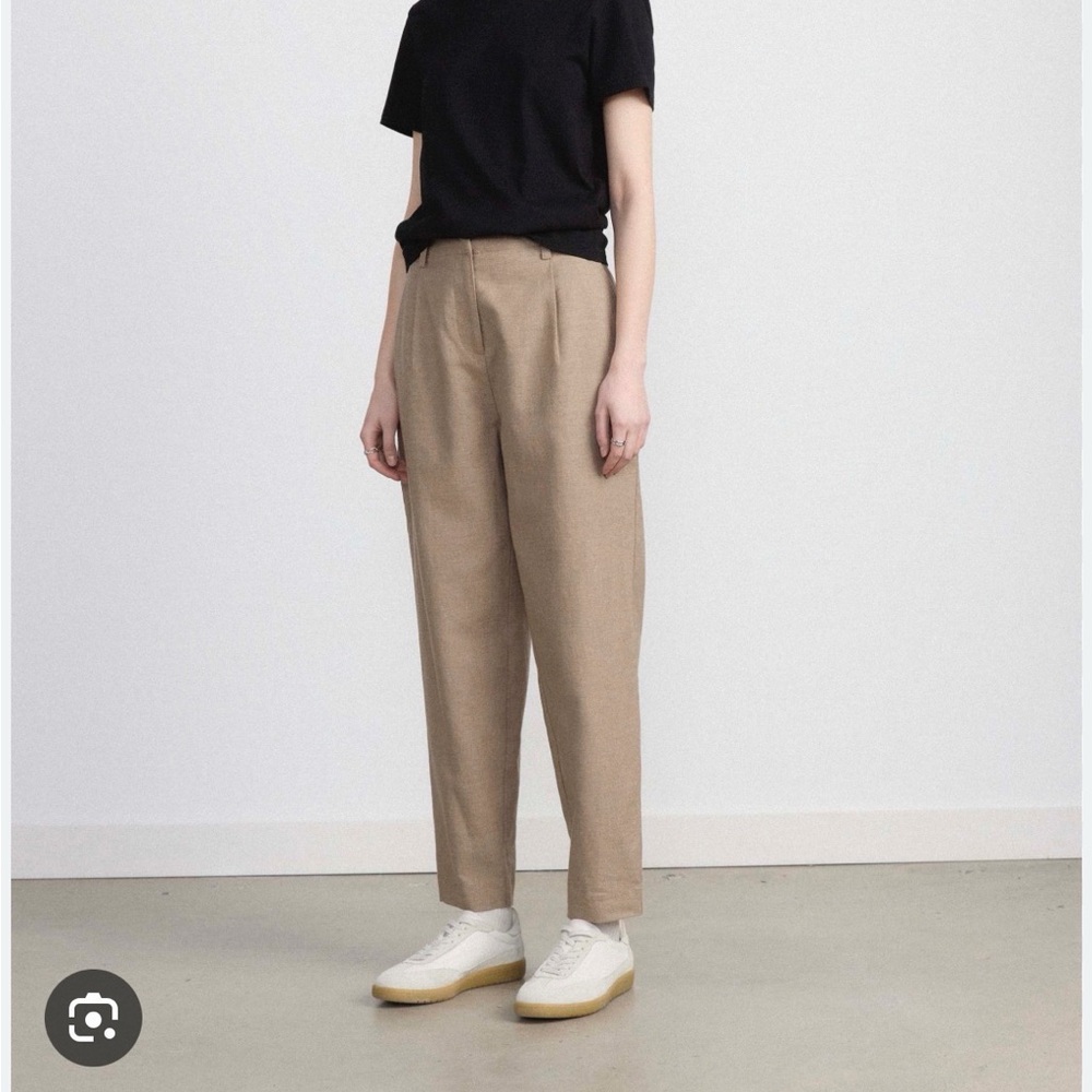 Frank And Oak AMELIA Balloon for Ankle length High rise Tan Pants